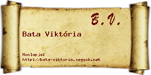 Bata Viktória névjegykártya