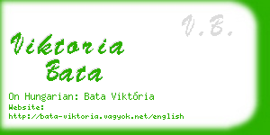 viktoria bata business card