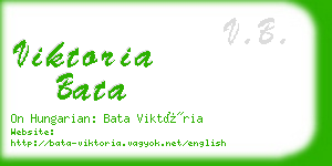 viktoria bata business card